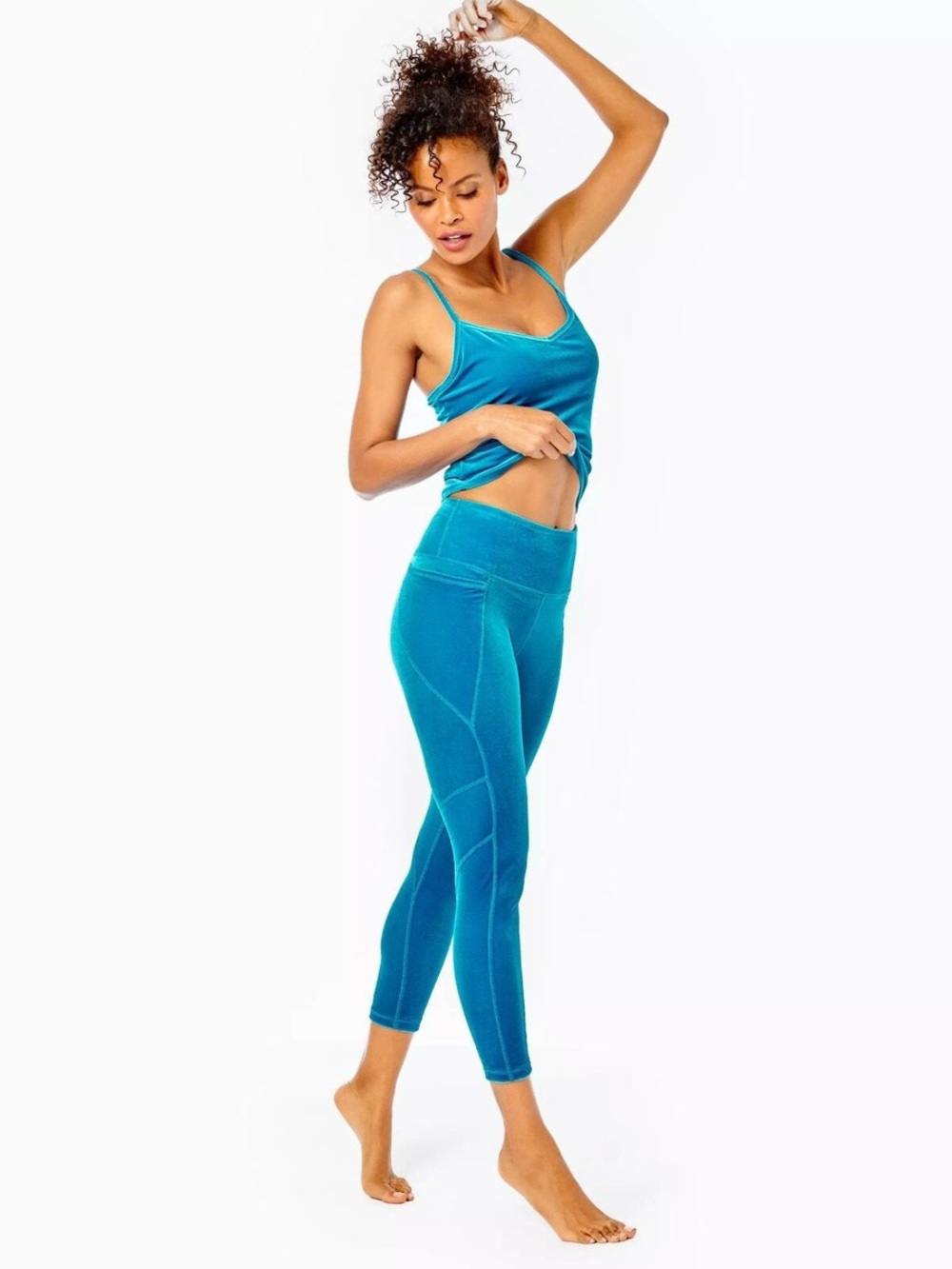 Lilly Pulitzer Top & Pants | Luxletic Teal Velvet Set